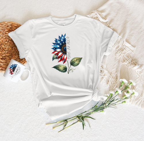 4th Of July Sunflower Tee