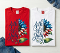 4th Of July Sunflower Tee